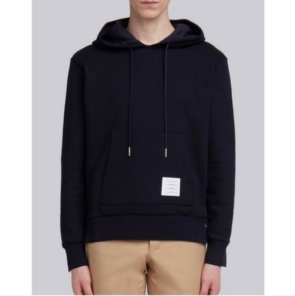 Thom Browne men's stripe hoodie cettire navy blue size 3 - Picture 2 of 15